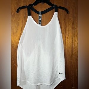 White Nike drifit, loose fit, XL.